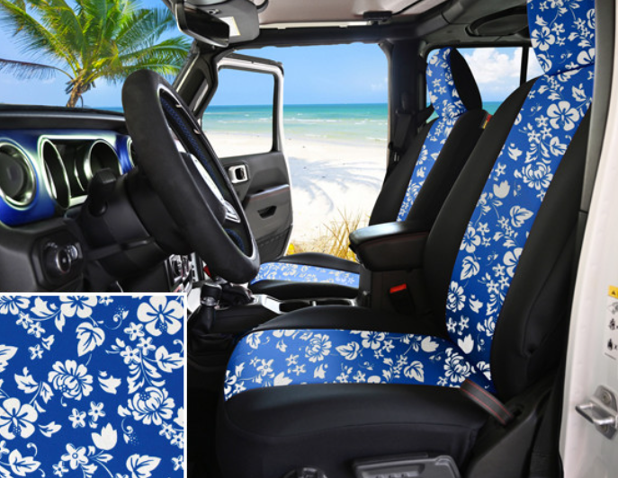 Cover de asiento Hibiscus